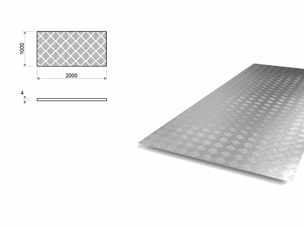 Blacha Aluminiowa Ryflowana 4x1000x2000 1050A Z Kategorii Blachy blacha-aluminiowa-ryflowana-4x1000x2000-1050a-z-kategorii-blachy