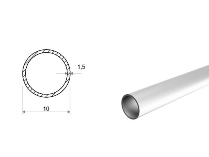 Rura aluminiowa 10x1,5 (EN 6060)