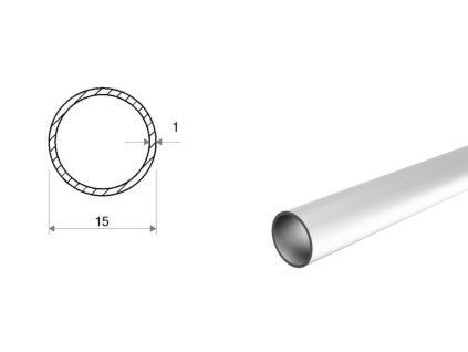 Rura aluminiowa 15x1 (EN 6060)