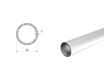 Rura aluminiowa 18x2 (EN 6060)