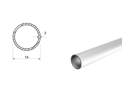 Rura aluminiowa 14x2 (EN 6060)
