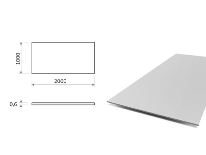 Blacha aluminiowa 0,6x1000x2000 mm (EN 5754) H22