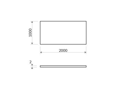 Blacha aluminiowa anodowa 2x1000x2000 - anodowanie 10 µm Natural + folia ochronna_2