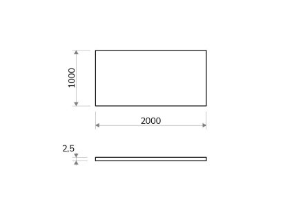 Blacha aluminiowa anodowa 2,5x1000x2000 - anodowanie 10 µm Natural + folia ochronna_2