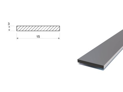 Płaskownik stalowy 15x3