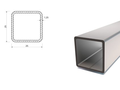 Profil stalowy ocynkowany 25x25x1,25