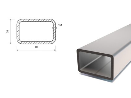 Profil stalowy ocynkowany 60x20x1,2