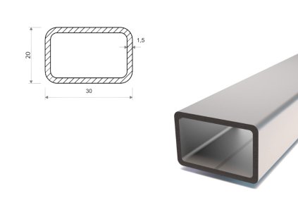 Profil stalowy ocynkowany 30x20x1,5