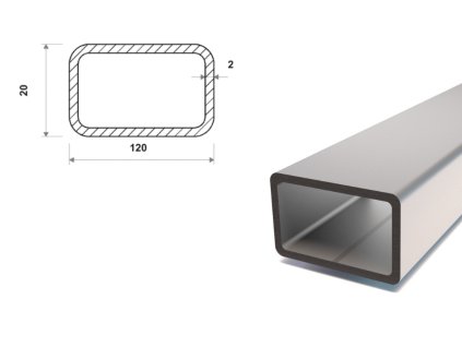 Profil stalowy ocynkowany 120x20x2