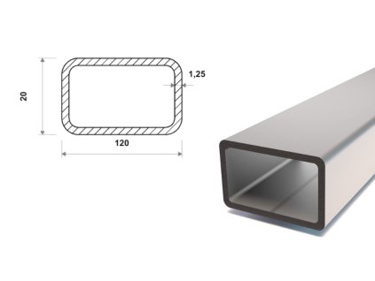 Profil stalowy ocynkowany 120x20x1,25