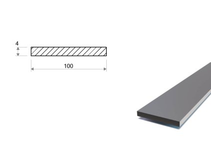 Płaskownik stalowy 100x4