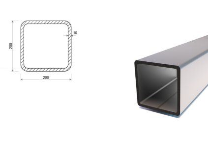 Profil stalowy 200x200x10