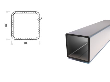 Profil stalowy 200x200x3