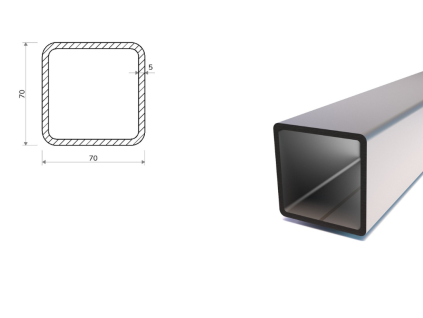 Profil stalowy 70x70x5 (S355)