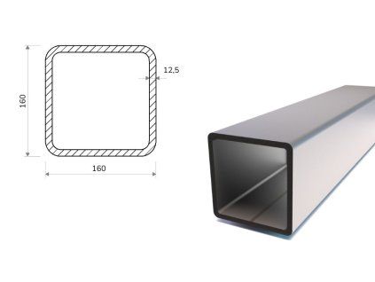 Profil stalowy 160x160x12,5 (S355)