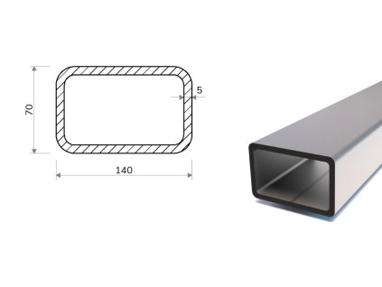 Profil stalowy 140x70x5