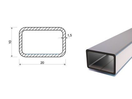 Profil stalowy 20x10x1,5