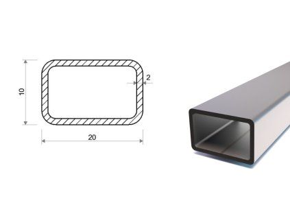 Profil stalowy 20x10x2