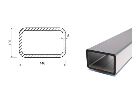 Profil stalowy 140x100x5