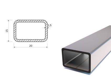 Profil stalowy 20x15x1,5
