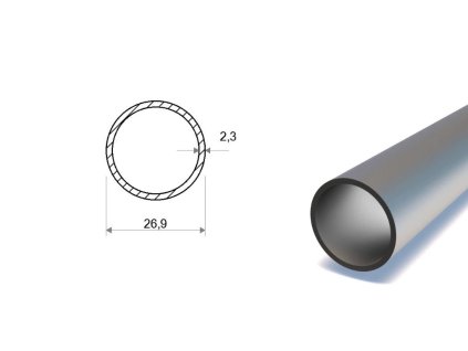 Rura bezszwowa 26,9x2,3