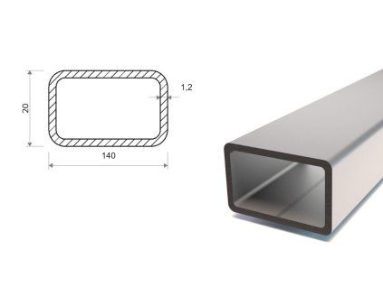 Profil stalowy ocynkowany 140x20x1,2
