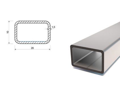 Profil stalowy ocynkowany 20x10x1,5