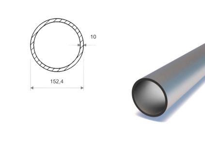 Rura bezszwowa 152,4x10 (S355)