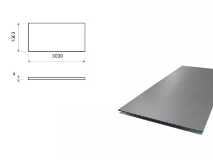 Blacha trawiona 1,5x3 m, grubość 4 mm (DD11)