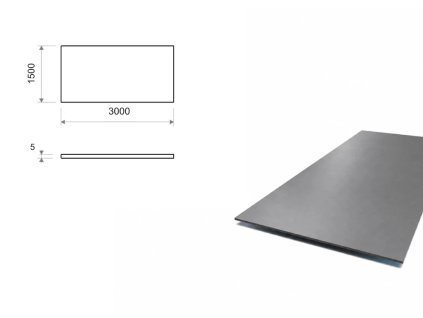 Blacha trawiona 1,5x3 m, grubość 5 mm (DD11)