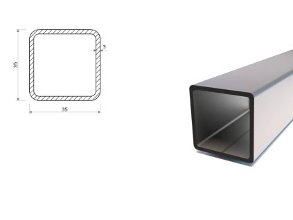 Profil stalowy 35x35x3 (S355)