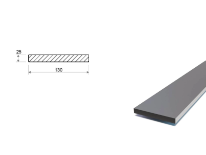 Płaskownik stalowy 130x25 (S355)
