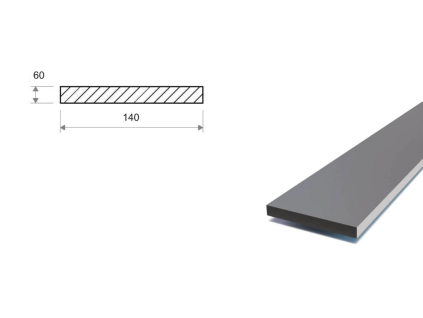 Płaskownik stalowy 140x60 (S355)