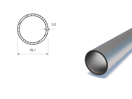 Rura bezszwowa 76,1x3,2 (11353)