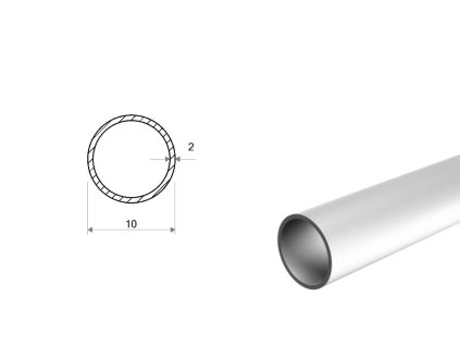 Rura aluminiowa 10x2 (EN 6060)