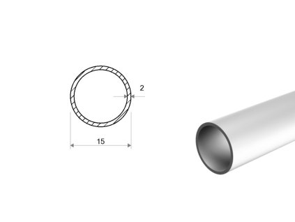 Rura aluminiowa 15x2 (EN 6060)