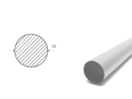 Pręt aluminiowy fi 15 mm (EN 6082)
