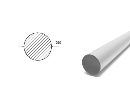 Pręt aluminiowy fi 290 mm (EN 6082)