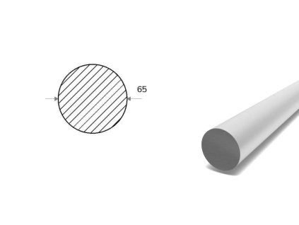 Pręt aluminiowy fi 65 mm (EN 6082)