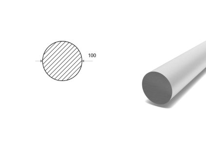 Pręt aluminiowy fi 100 mm (EN 2007)