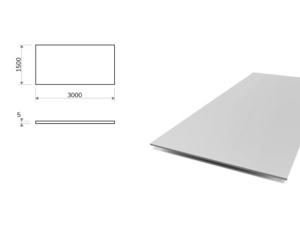 Blacha aluminiowa 5x1500x3000 mm (EN 5754) H111