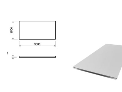 Blacha aluminiowa 1x1500x3000 mm (EN 5754) H22