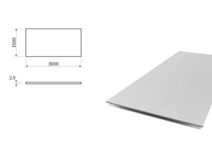 Blacha aluminiowa 2,5x1500x3000 mm (EN 5754) H22