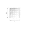 Kwadrat aluminiowy 150x150 mm (EN 6082)_2
