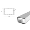 Profil aluminiowy 100x80x4 (EN 6060)