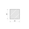 Kwadrat aluminiowy 20x20 mm_2
