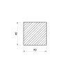 Kwadrat aluminiowy 40x40 mm_2