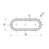 Rura stalowa owalna 30x15x1,5_2