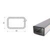 Profil stalowy 100x80x8 (S355)
