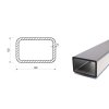 Profil stalowy 80x50x5 (S355)